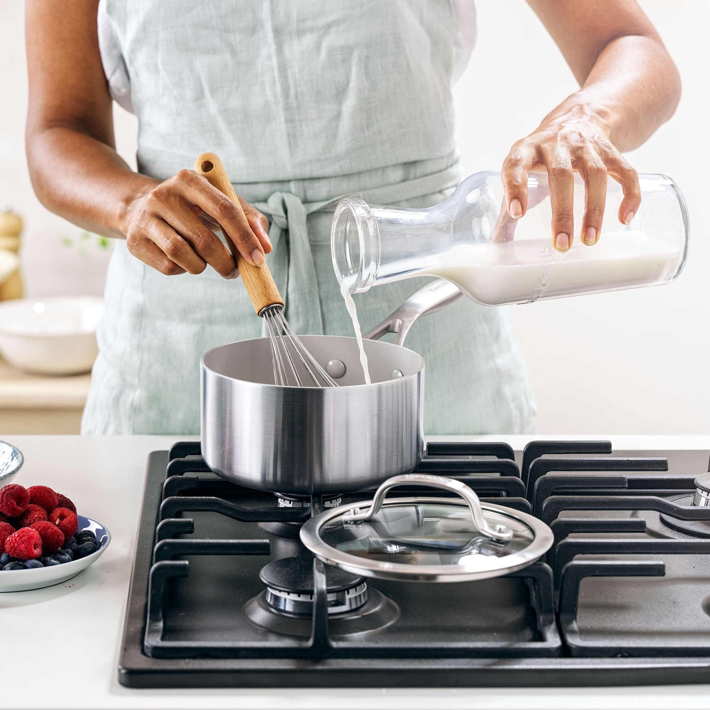 Venice Pro Evershine Steelpan mit Deckel 16 cm