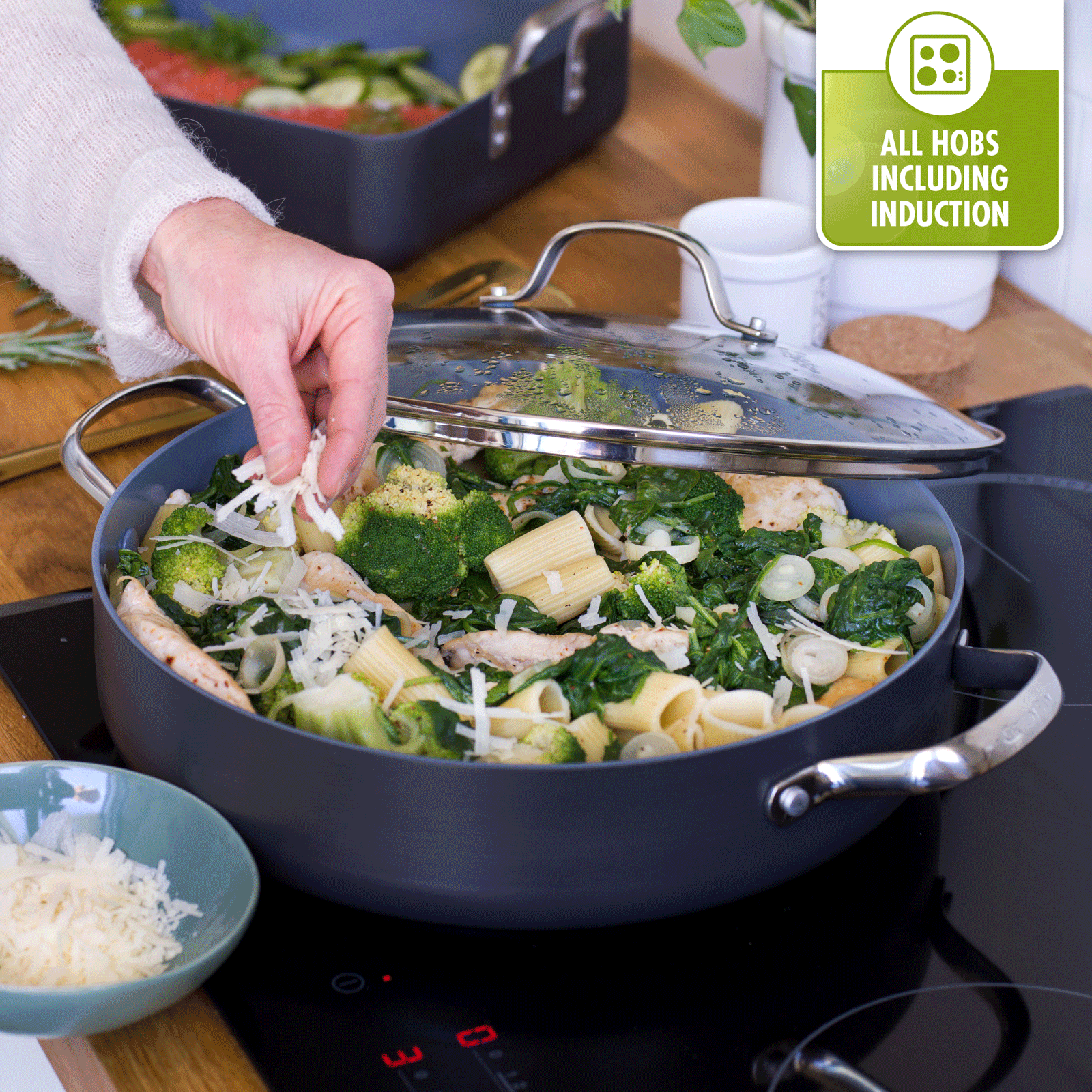 Venice Pro 6-teiliges Stahlpfannenset