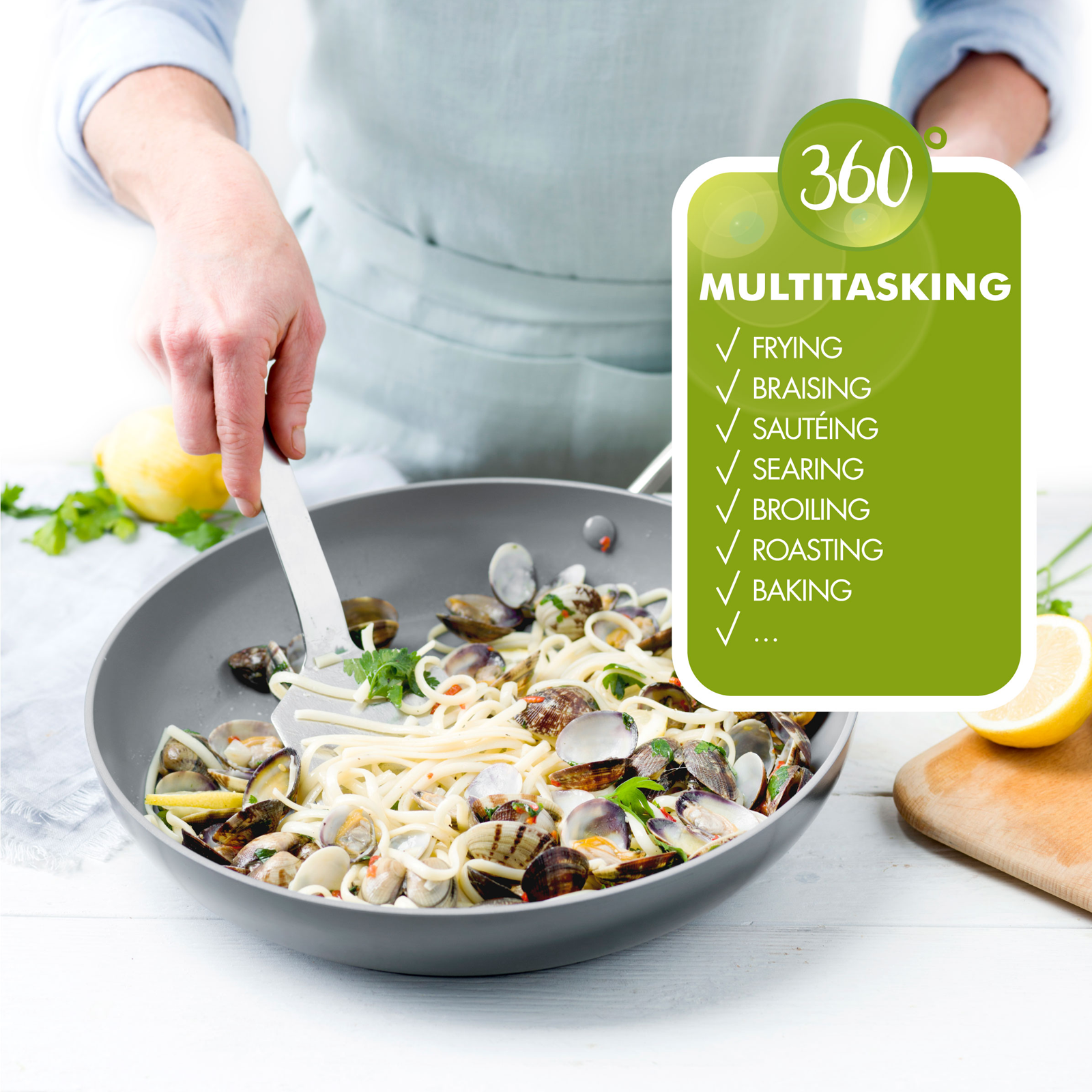 Venice Pro 6-teiliges Stahlpfannenset