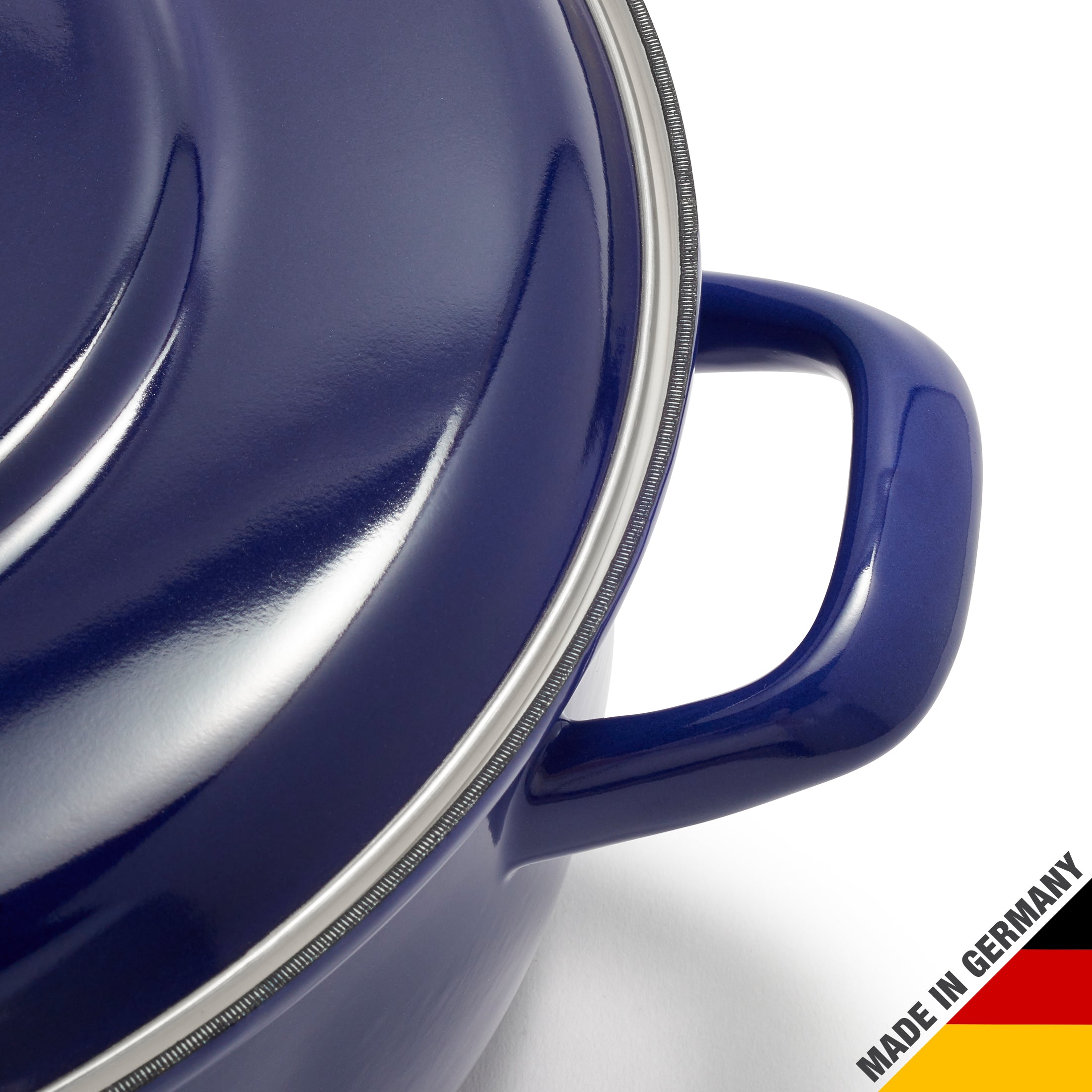 Merten & Storck Schmortopf aus emailliertem Eisen 26 cm Cobalt Blue