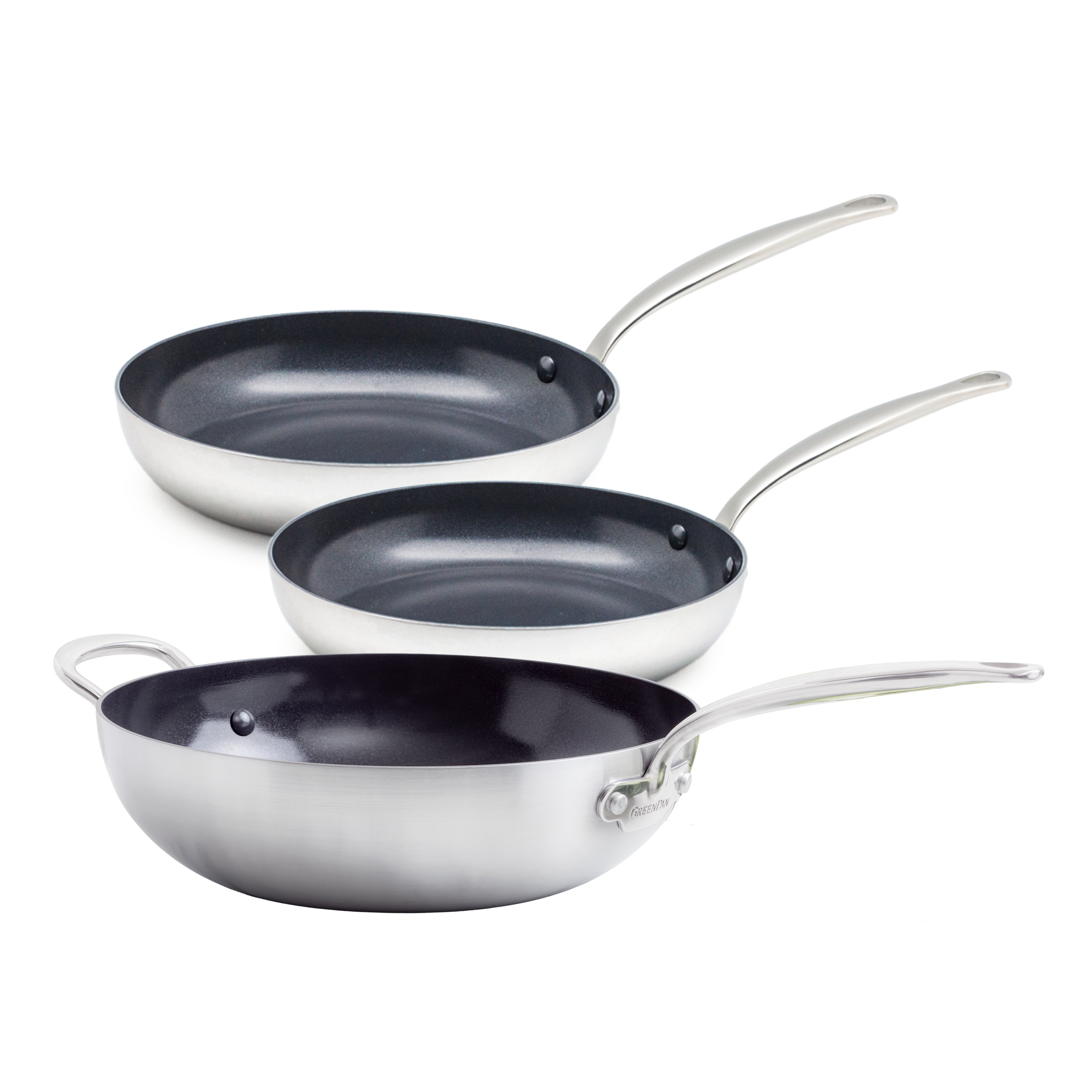 Barcelona Evershine Bratpfanne-set + Wok