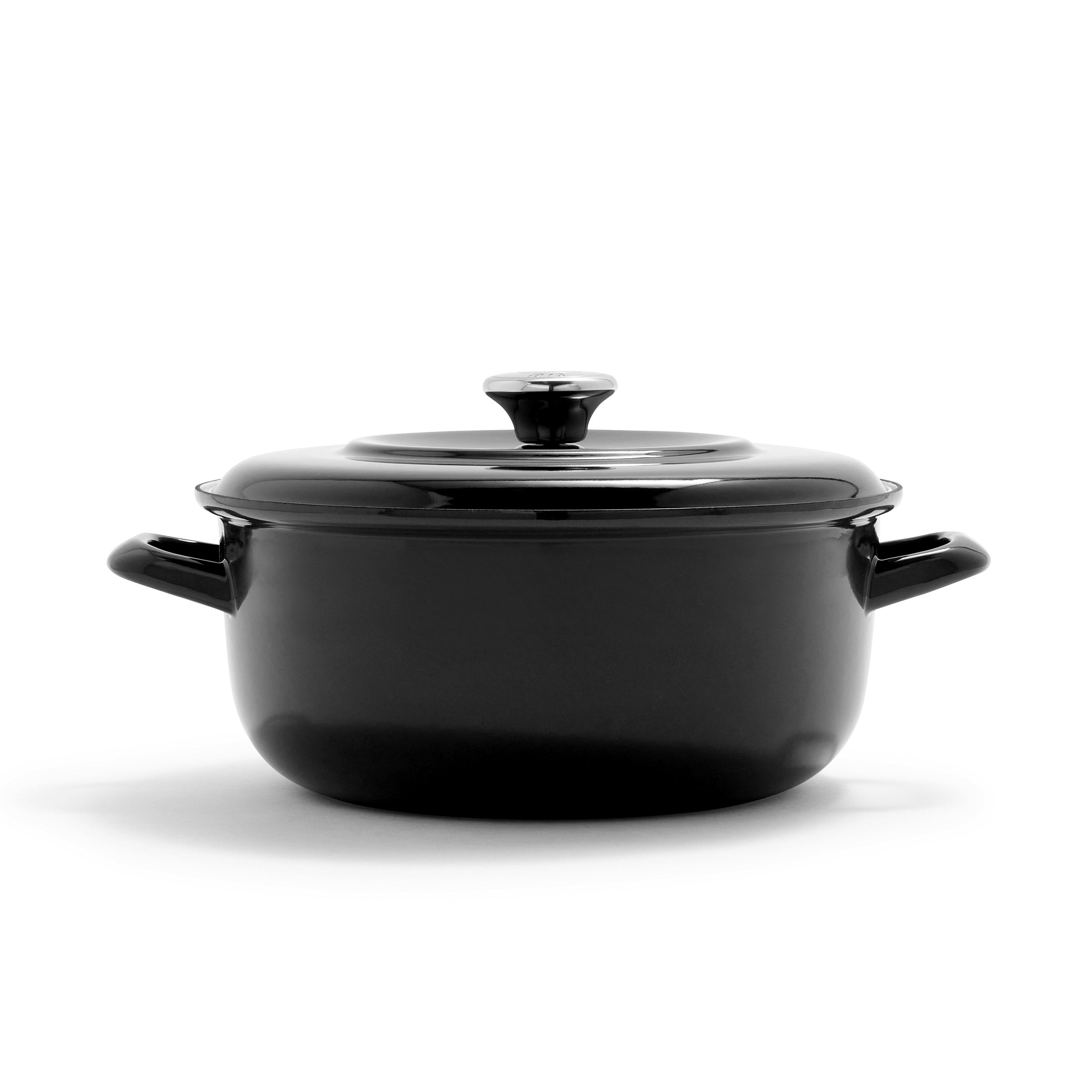 Merten & Storck Schmortopf aus emailliertem Eisen 26 cm – Black