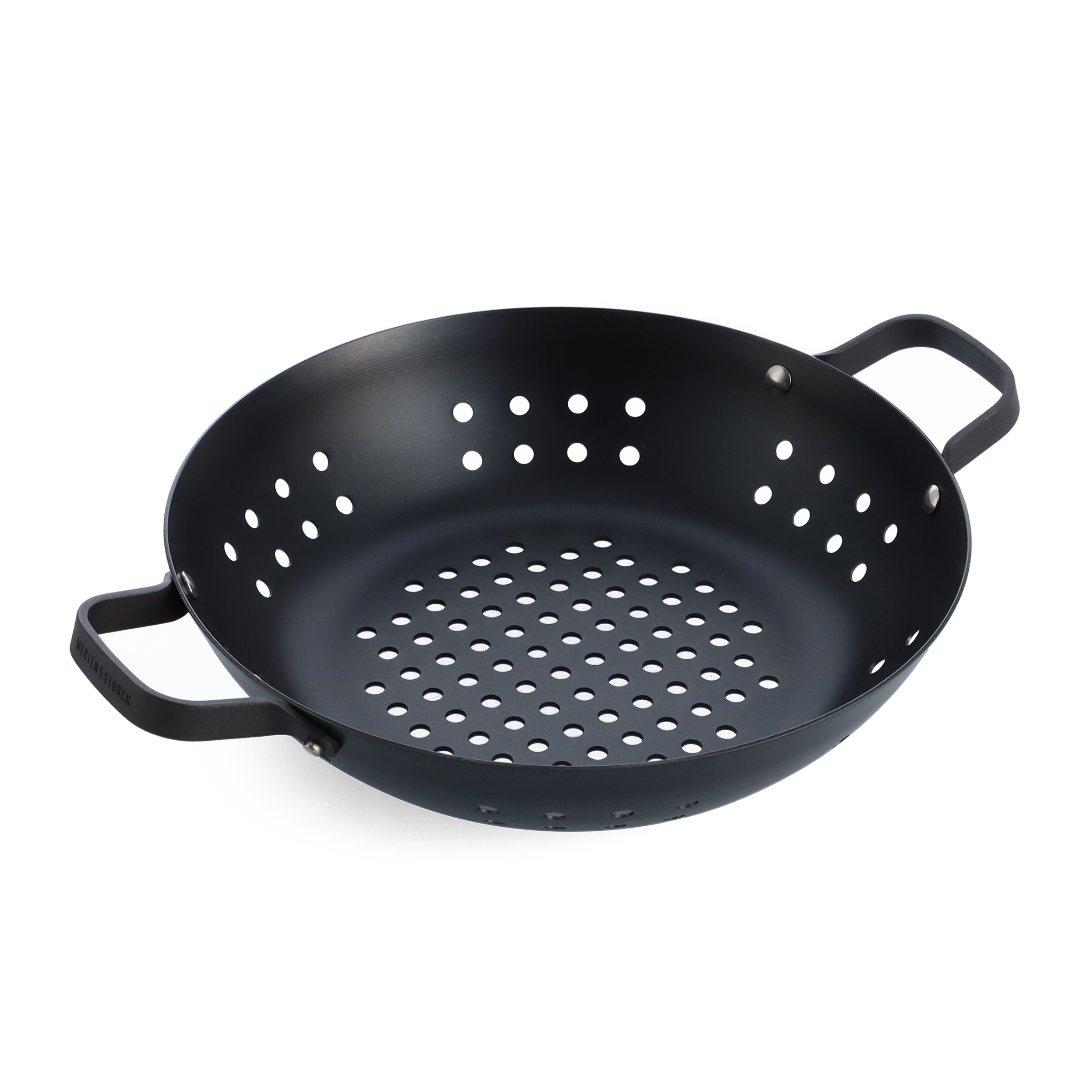 Merten & Storck Grill-Wok aus Karbonstahl, 30 cm