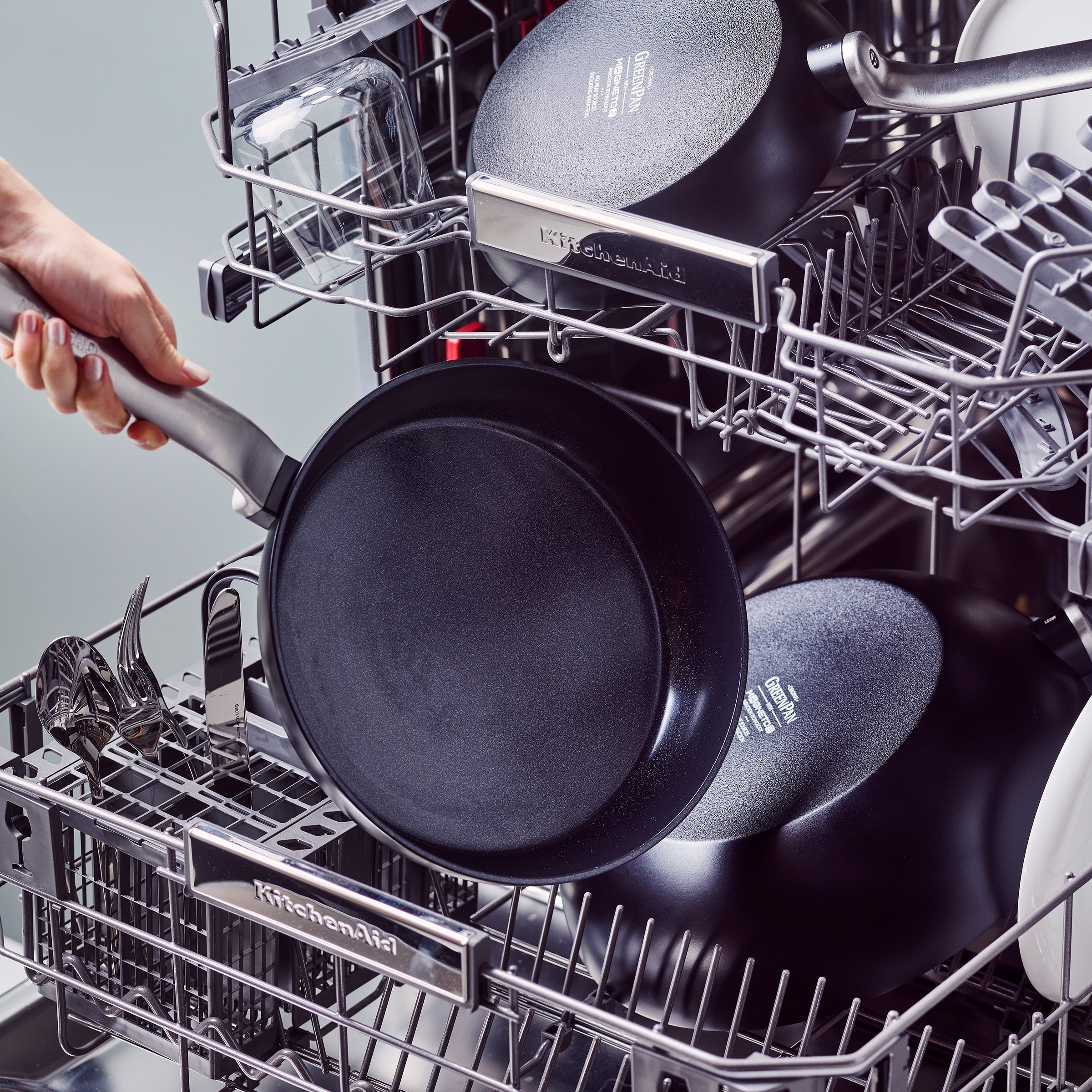 Schwarzer Wok, 28 cm