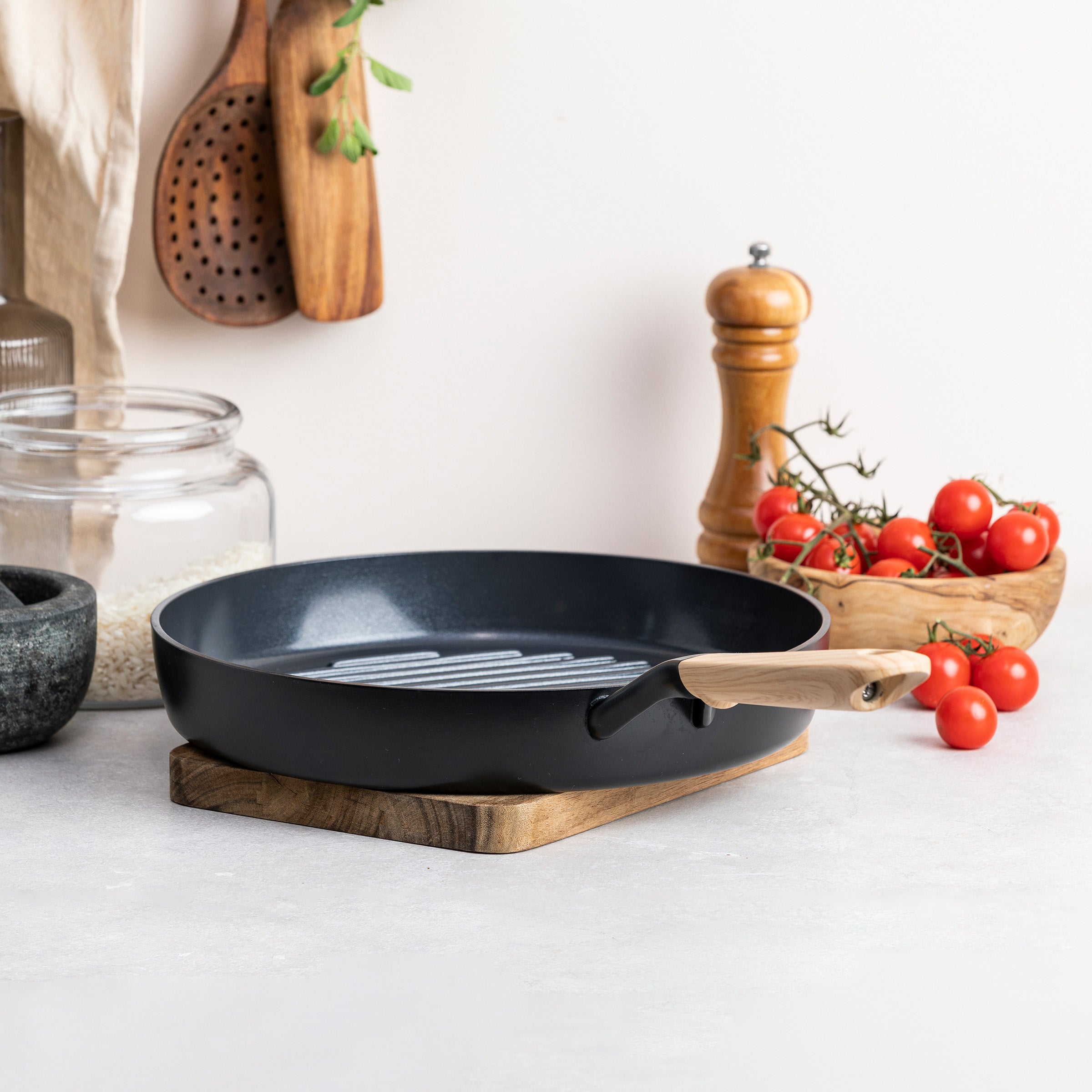 Eco-Smartshape Grillpfanne helles Holz 28cm