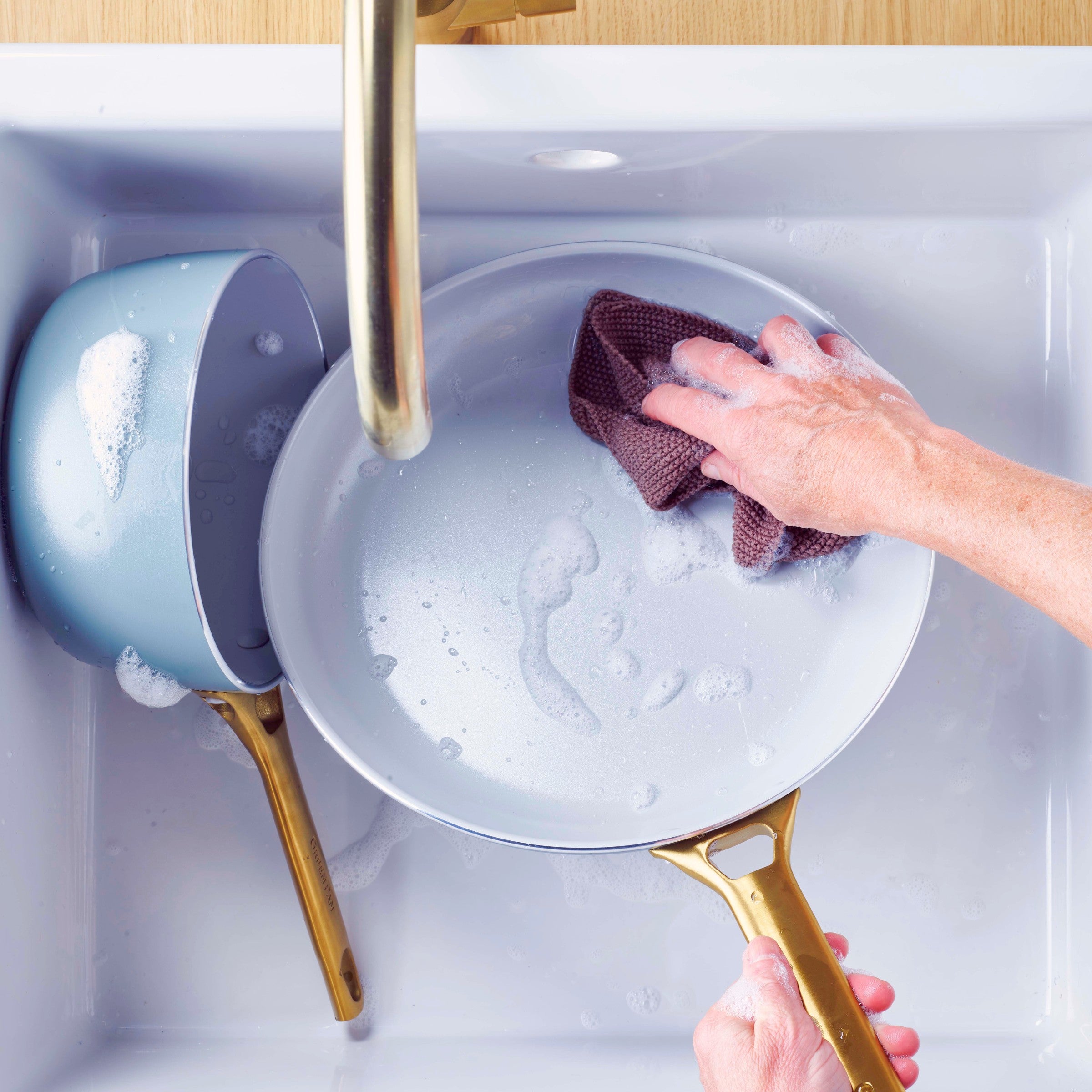 Padova Reserve Sky Blue 2-teiliges Bratpfannenset