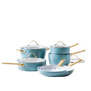 Padova Reserve Smokey Blue 10-teiliges Kochgeschirrset