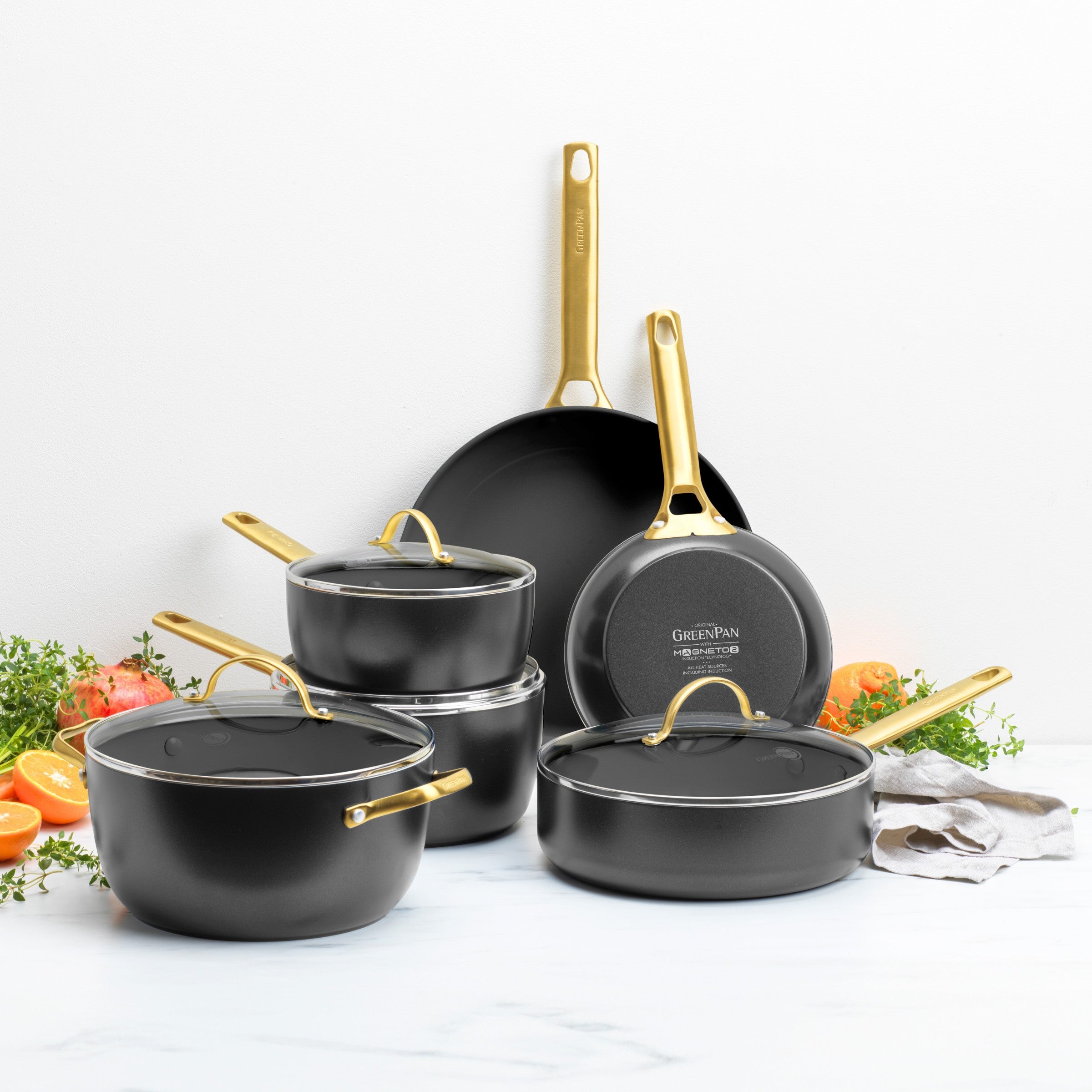Padova Reserve Black 10-teiliges Kochgeschirrset