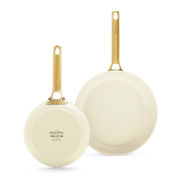 Padova Reserve Cream 2-teiliges Bratpfannenset