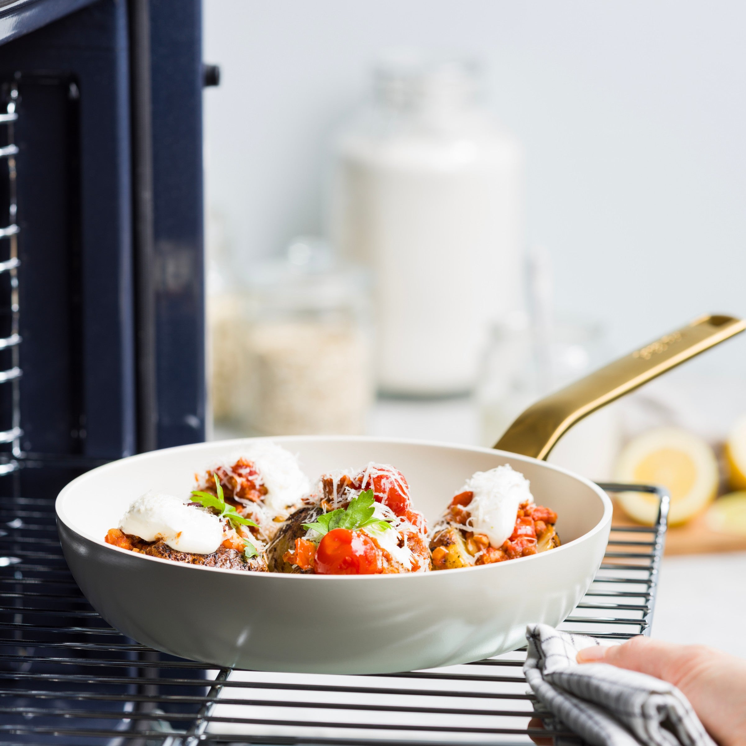 Evolution Cream Bratpfannensatz 2-teilig + Wok
