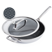 Spectra Hybrid Wok 30 cm mit Deckel Silver