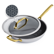 Spectra Hybrid Wok 30 cm mit Deckel Gold
