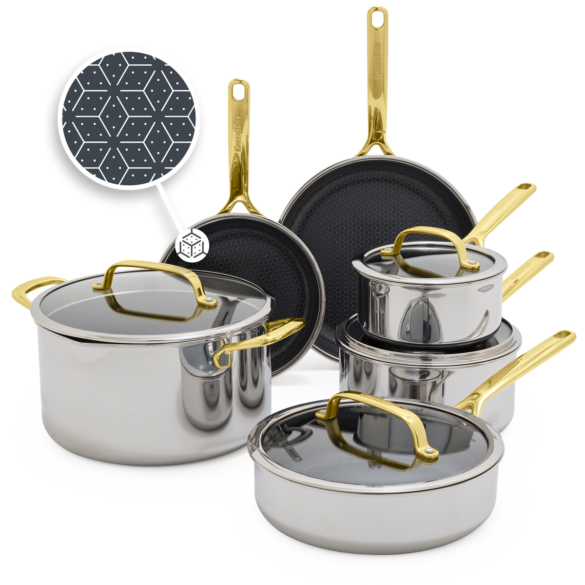 Spectra Hybrid 6-teiliges Set Gold