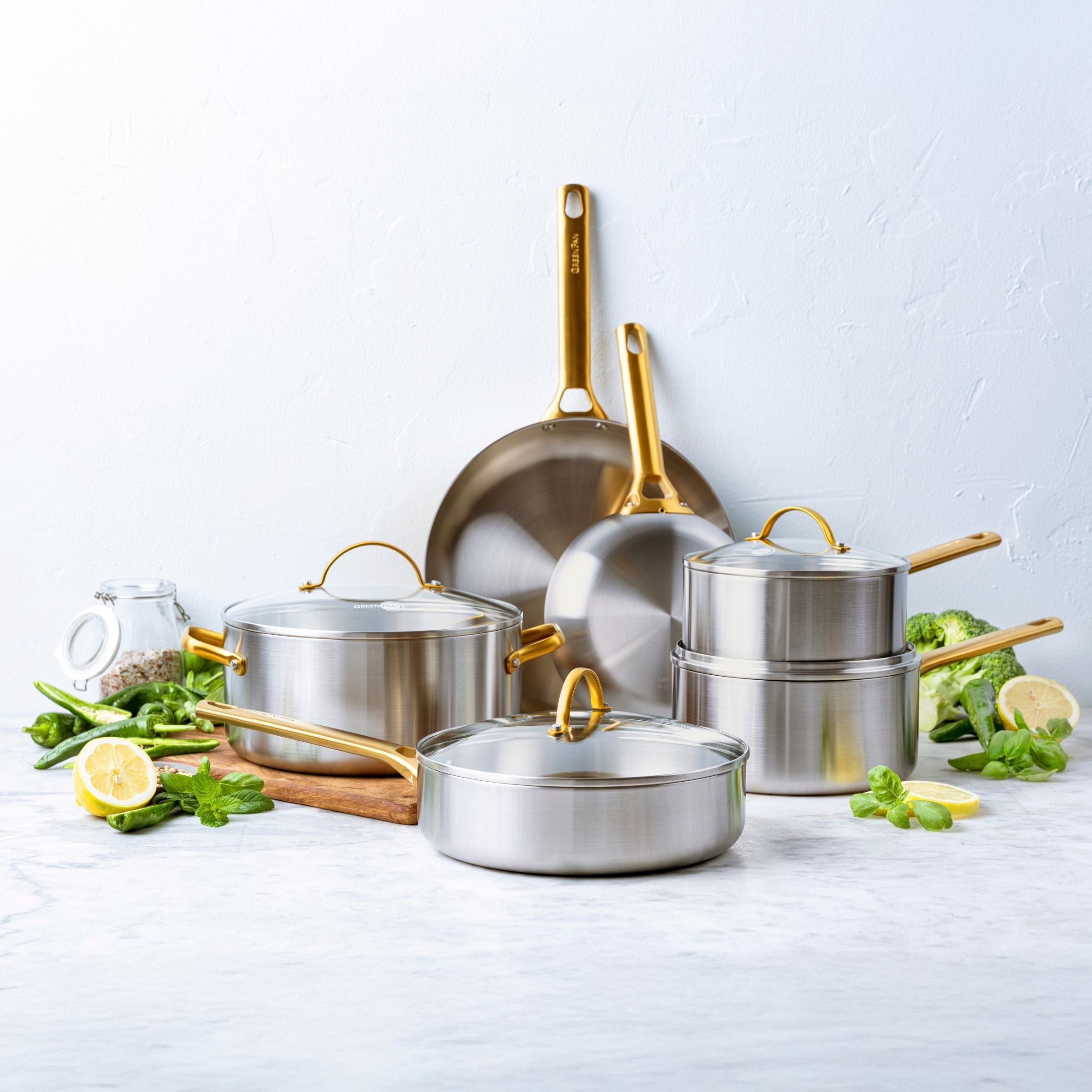 Padova Reserve 2-teiliges Pfannenset aus 3-lagigem Edelstahl