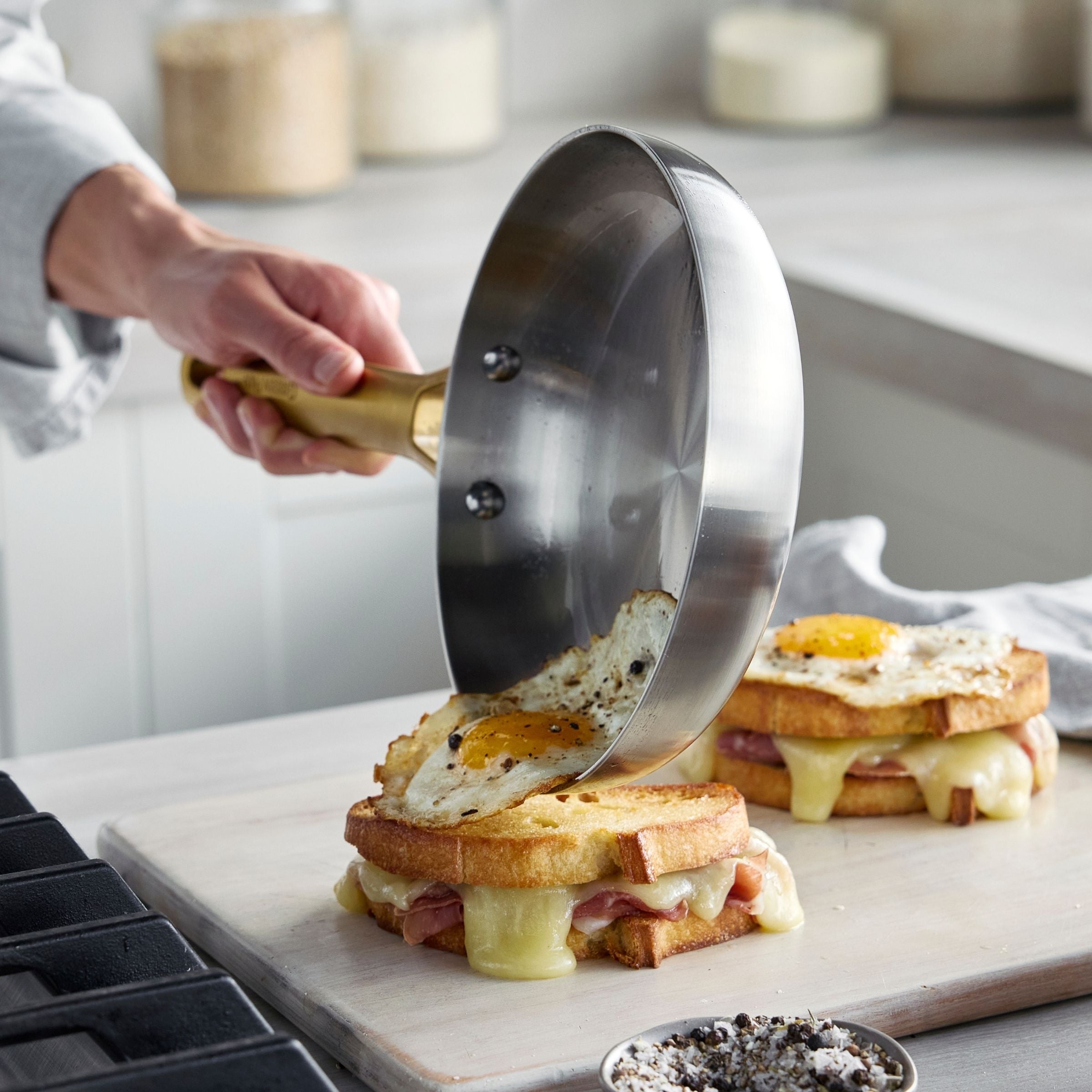 Padova Reserve 2-teiliges Pfannenset aus 3-lagigem Edelstahl