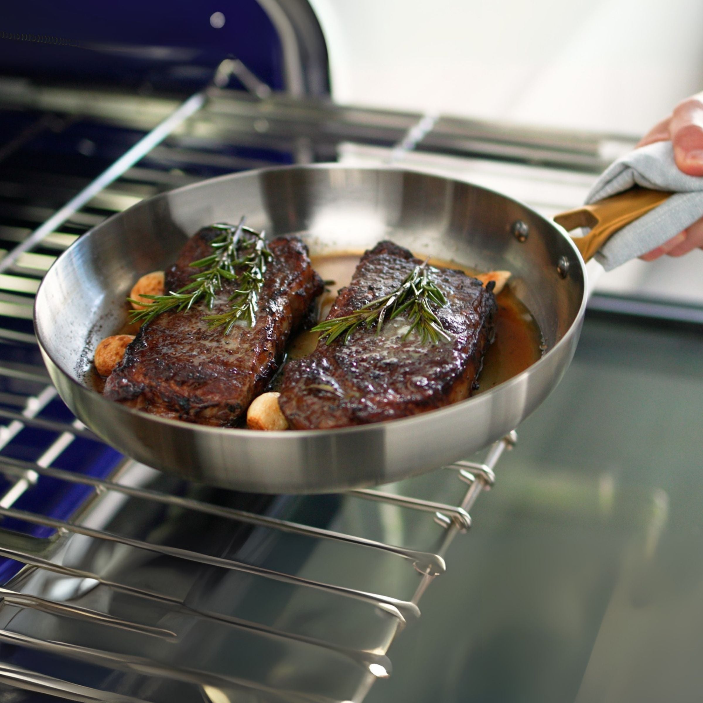 Padova Reserve 2-teiliges Pfannenset aus 3-lagigem Edelstahl