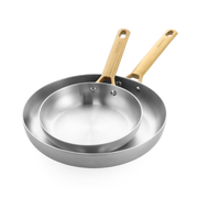 Padova Reserve 2-teiliges Pfannenset aus 3-lagigem Edelstahl