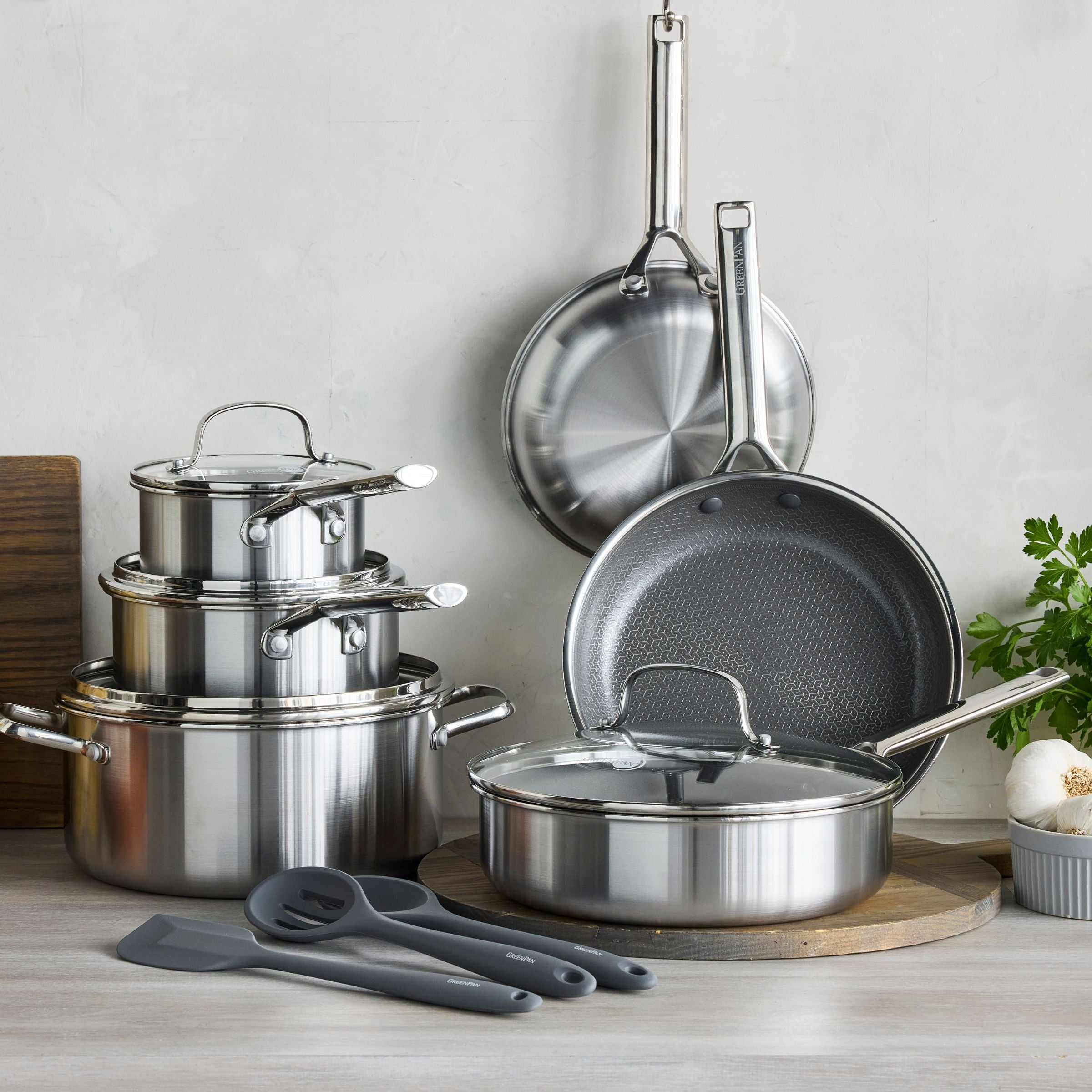 Apex Thermobond Hybrid Wok 24 cm 3-lagiger Edelstahl für perfekte Ergebnisse