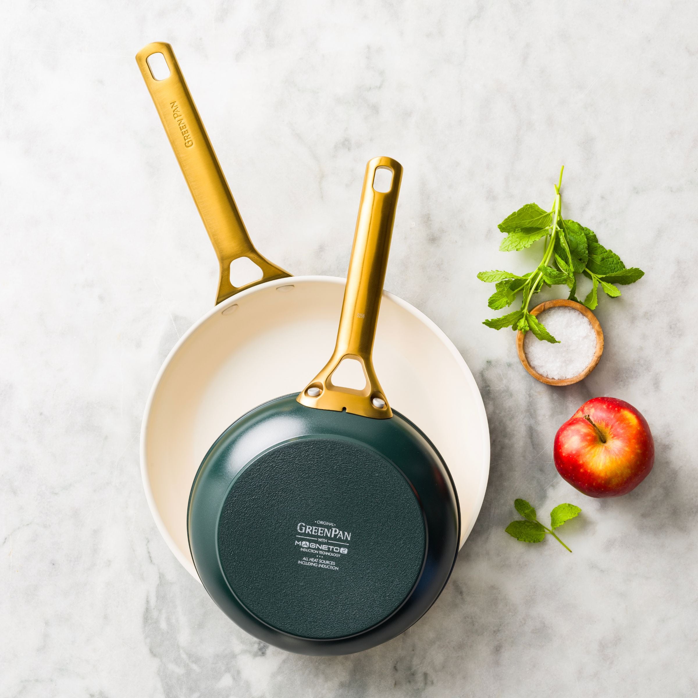 Padova Reserve Pine Green 2-teiliges Bratpfannenset