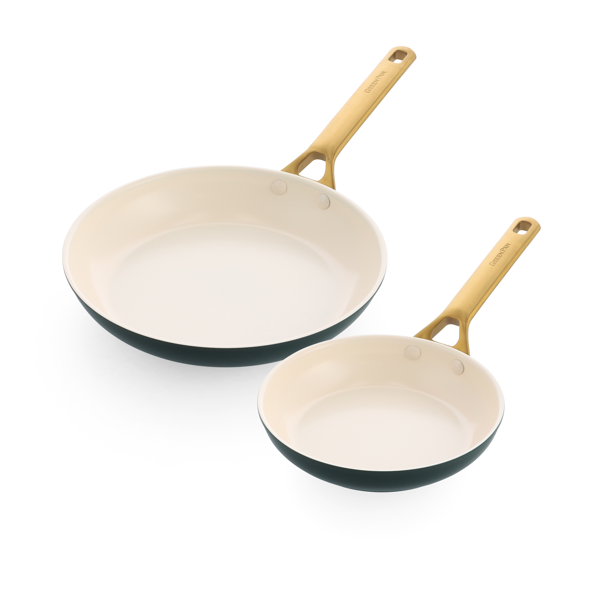 Padova Reserve Pine Green 2-teiliges Bratpfannenset