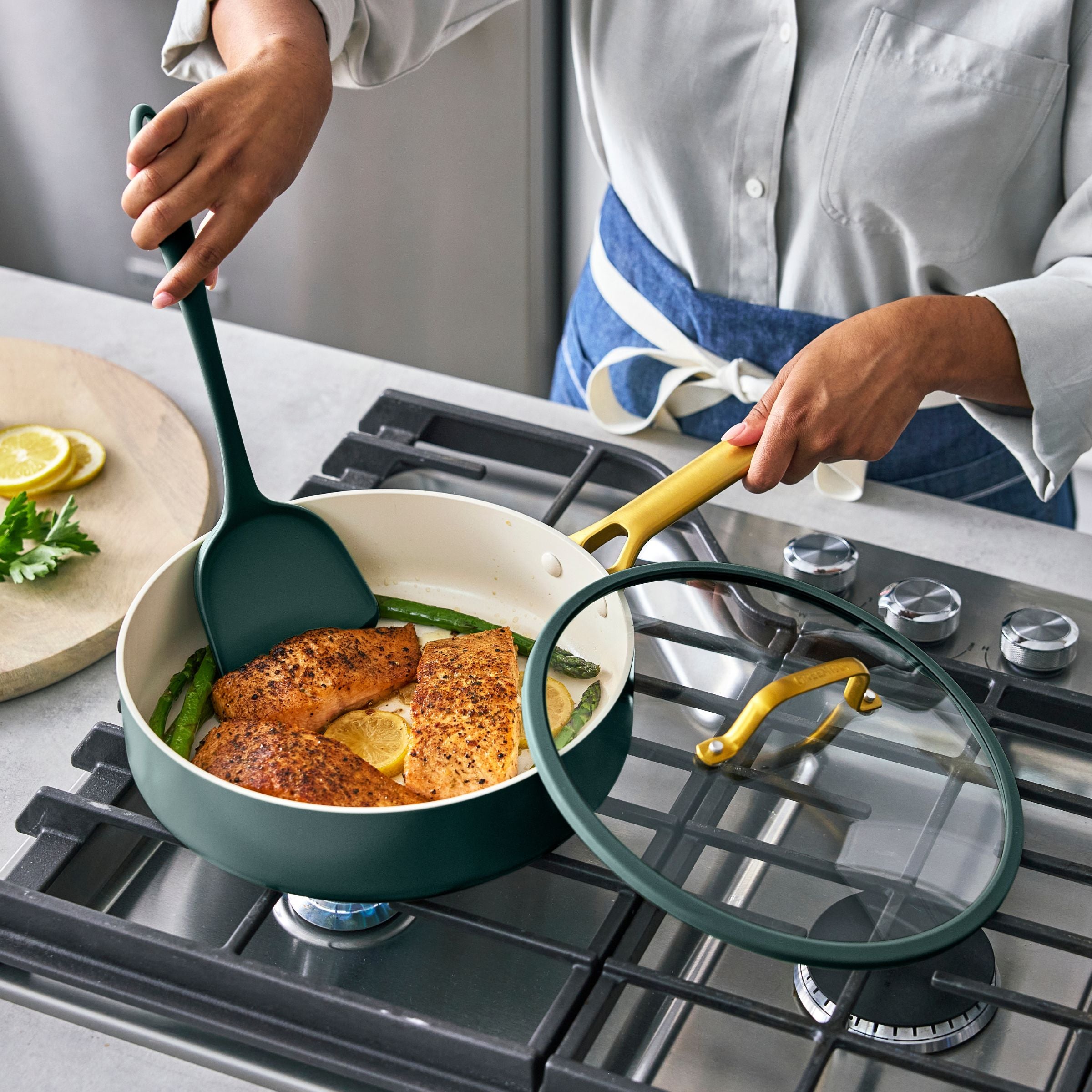 Padova Reserve Pine Green 10-teiliges Pfannenset