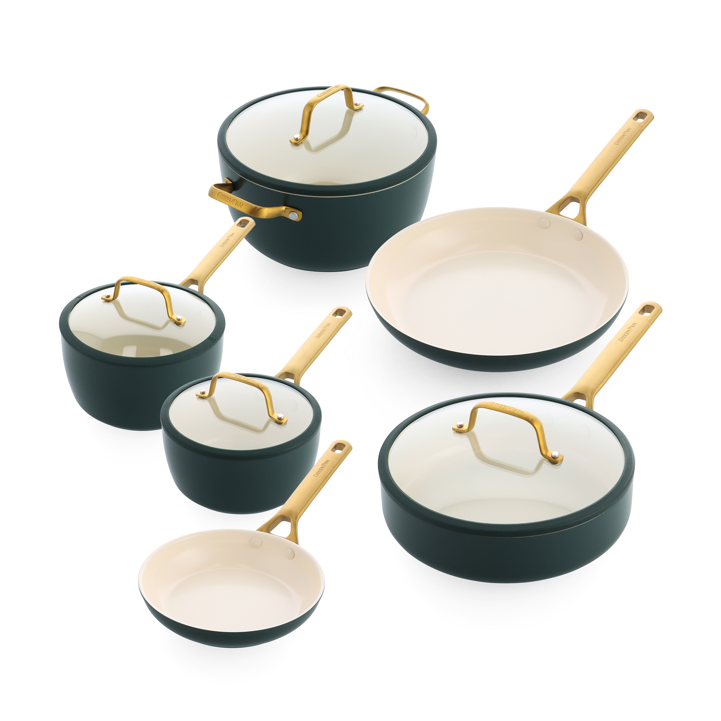 Padova Reserve Pine Green 10-teiliges Pfannenset