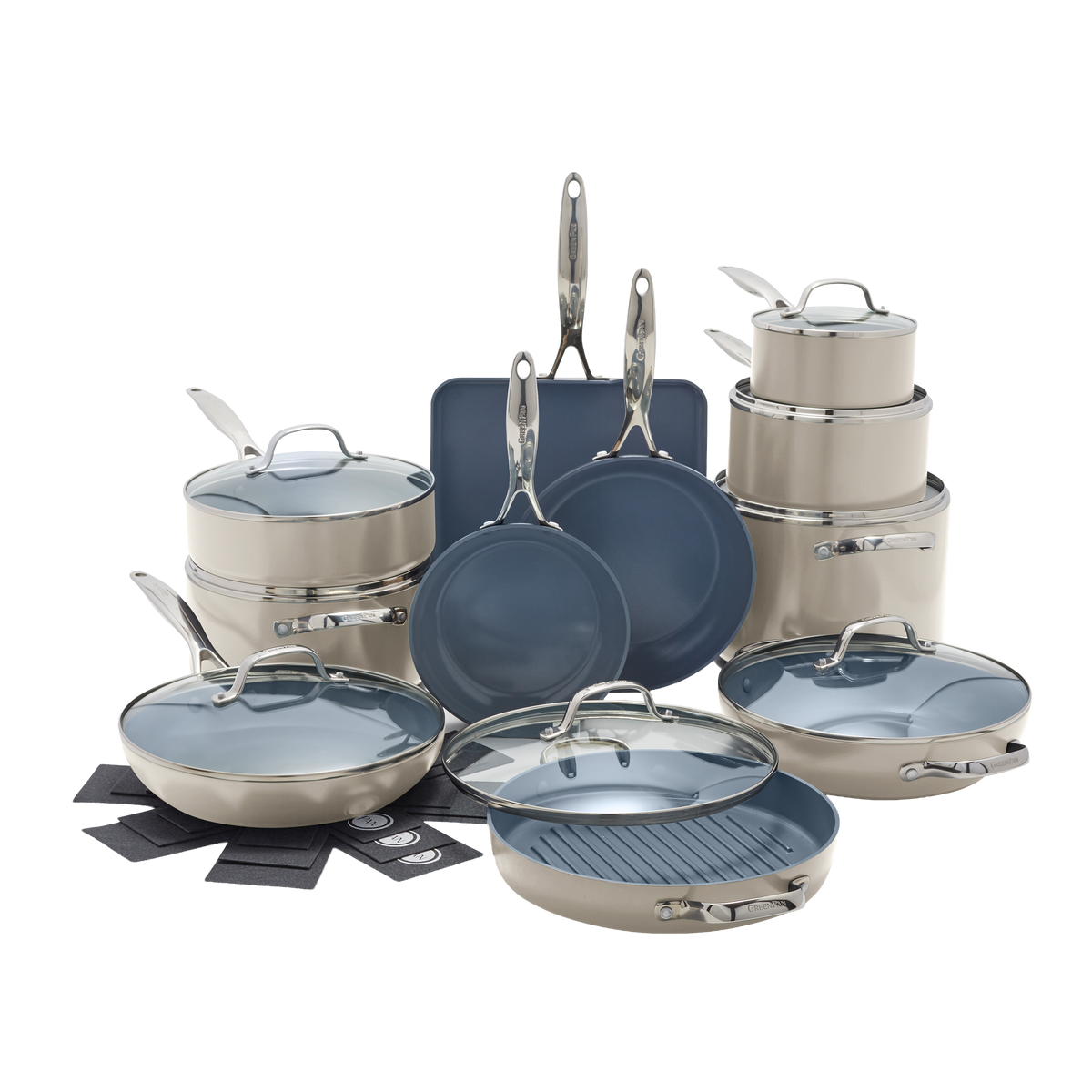 Valencia Pro 19-teiliges Set Taupe