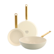 Evolution Cream Bratpfannensatz 2-teilig + Wok