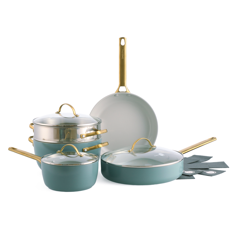 Padova Reserve Smokey Sky blue 10-teiliges Pfannenset