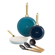 Shades 3-teiliges Bratpfannenset Coastal + Utensils