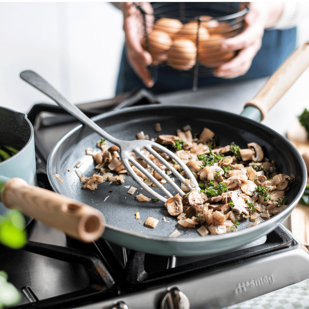 Mayflower 3-delige braadpannenset Scandinavisch blauw bakken