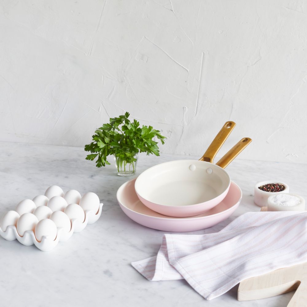 Padova Reserve Blush Pink 2-teiliges Bratpfannenset