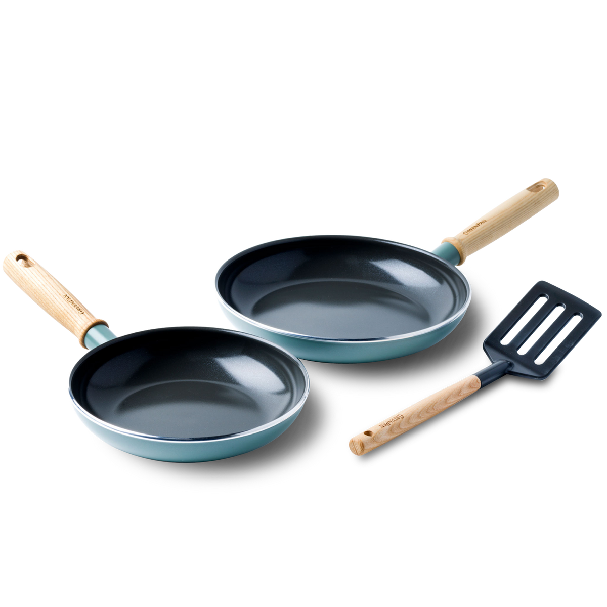 Mayflower 3-delige braadpannenset Scandinavisch blauw