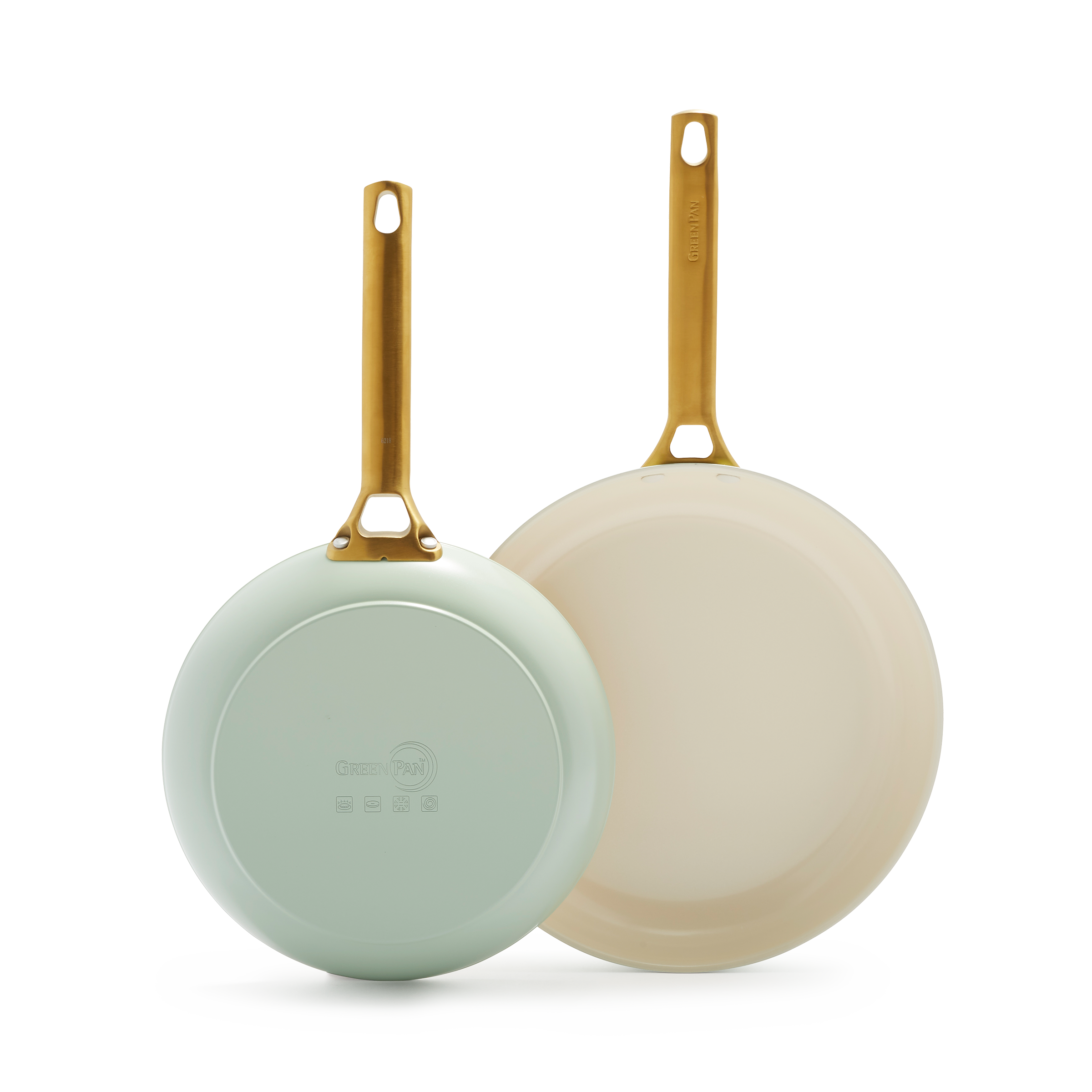 Padova Reserve Mint Green 2-teiliges Bratpfannenset